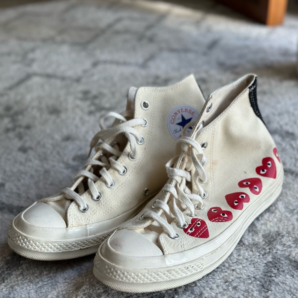 Converse x comme Des garçons PLAY chuck size 9w